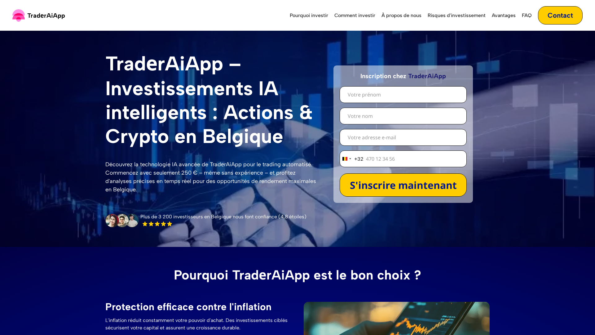 Screenshot of traderaiapp-be.com