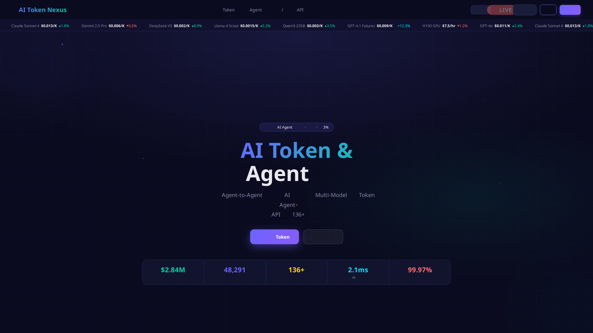 Screenshot of aitokennexus.com