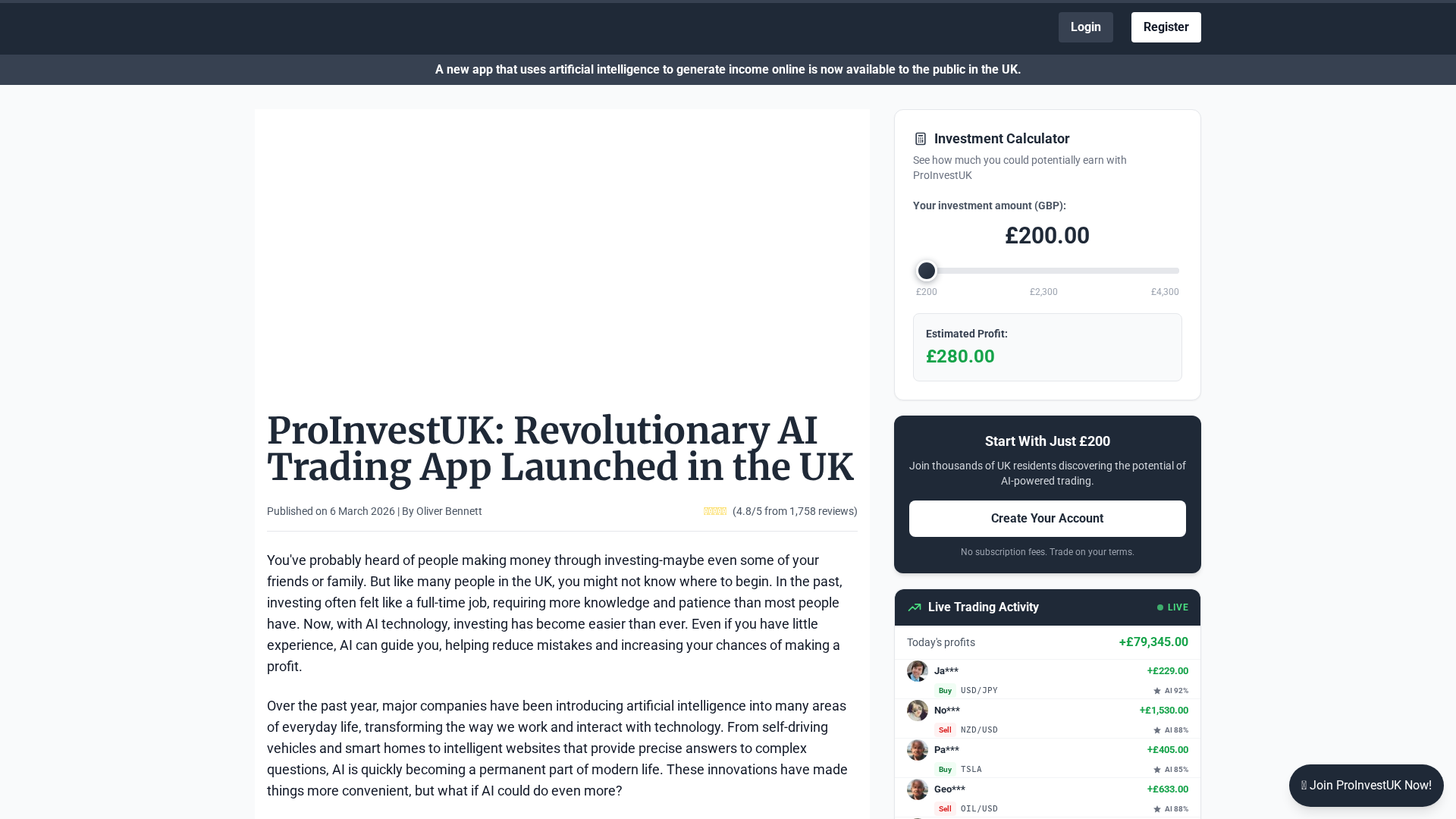Screenshot of proinvestuk.com