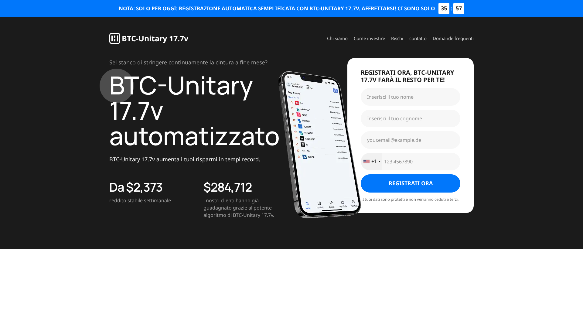 Screenshot of btcunitary177v.net