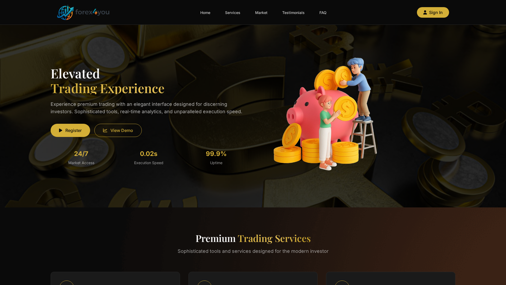 Screenshot of forex4you.cloud
