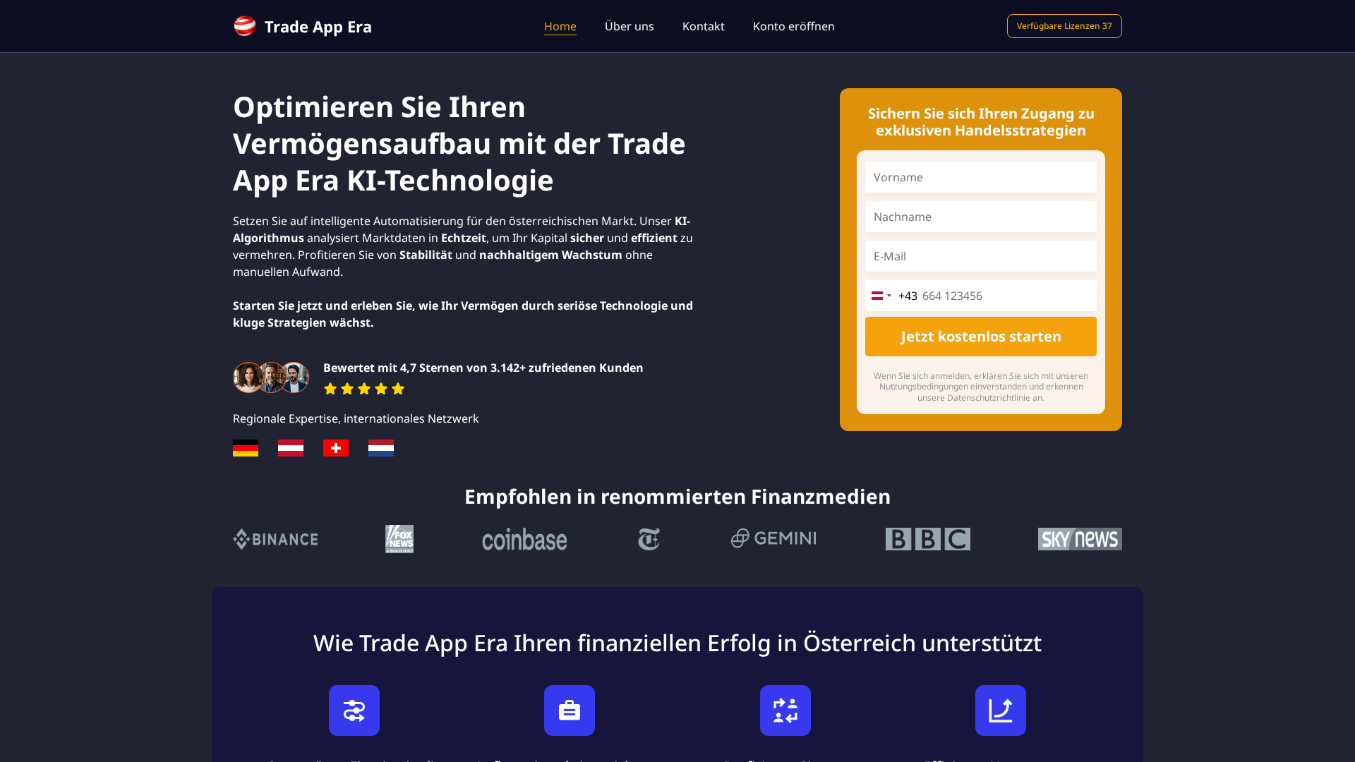 Screenshot of trade-appera.com