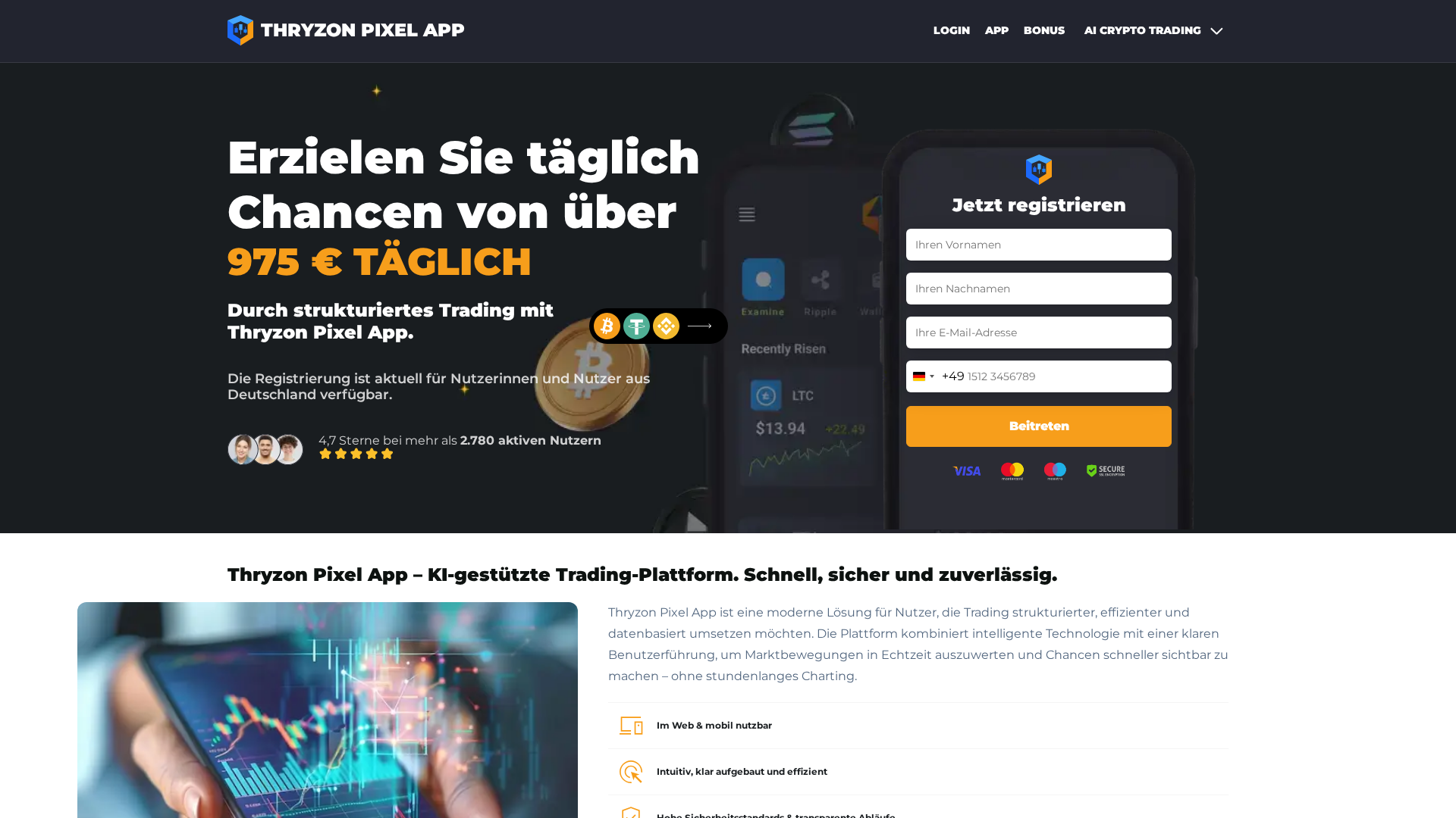 Screenshot of thryzonpixelapp.com