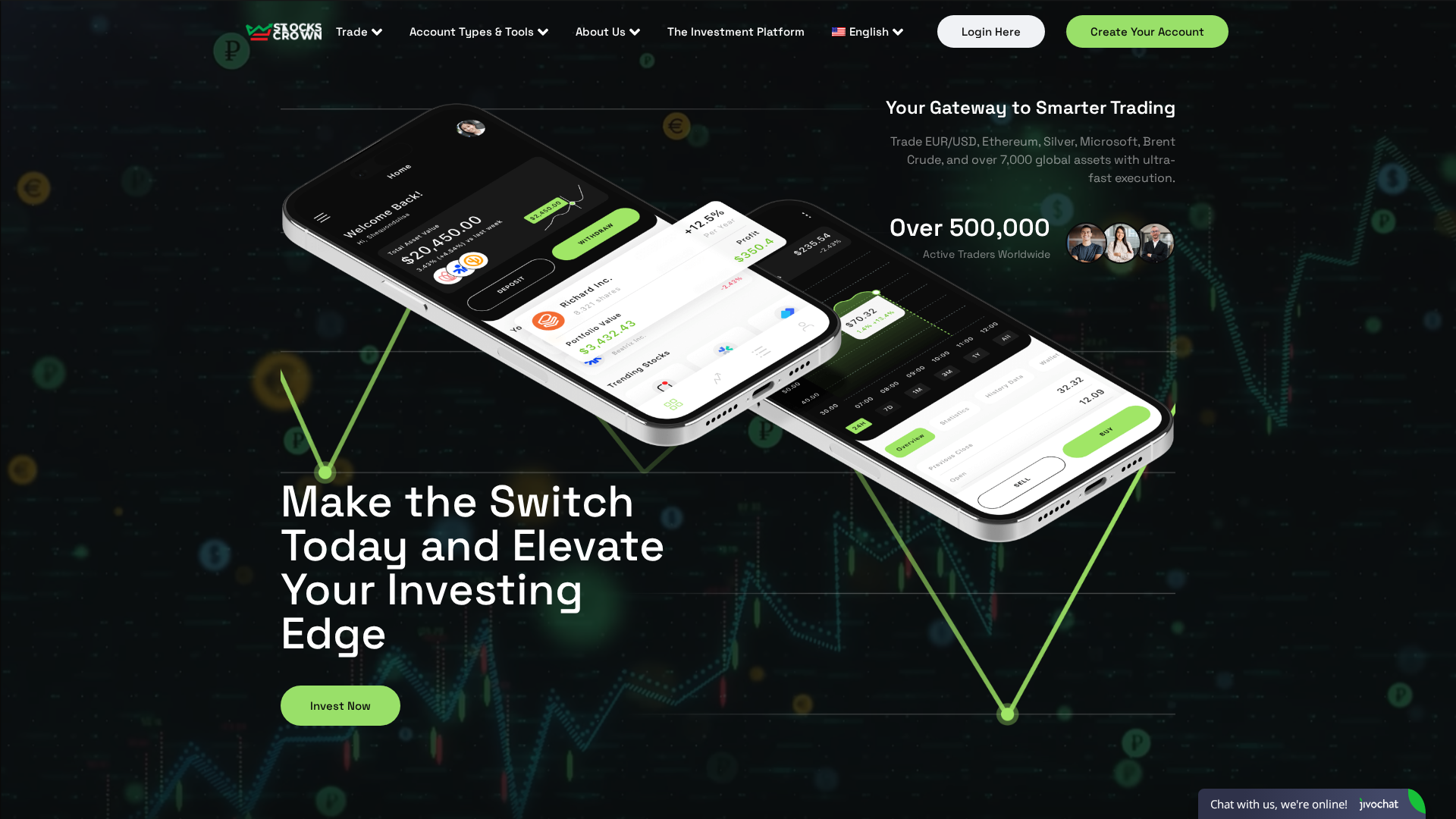 Screenshot of stockscrown.com
