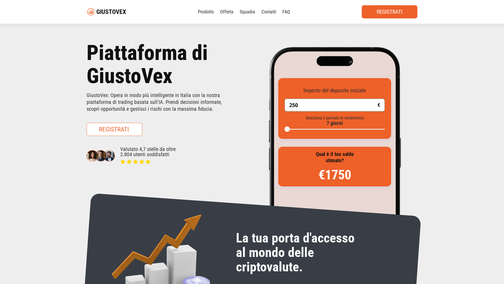 Screenshot of giustovex-it.com