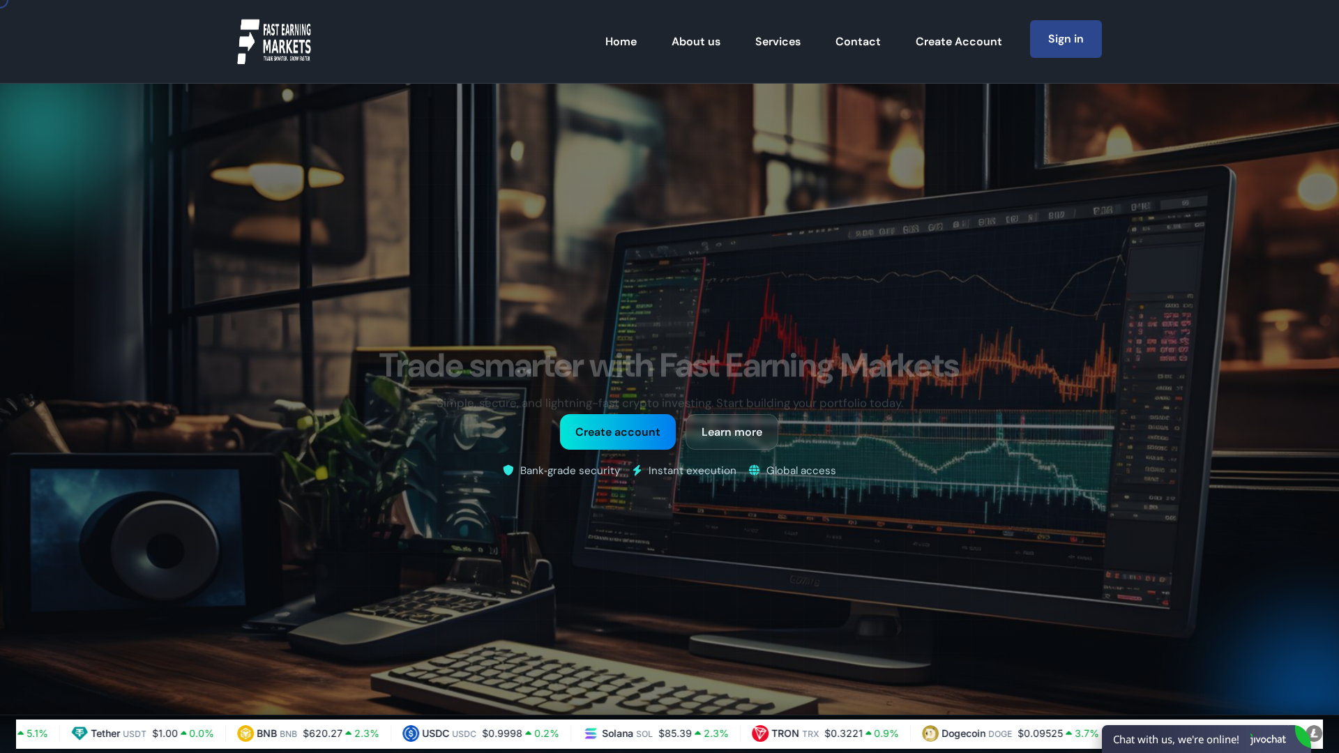 Screenshot of fastearningmarkets.net