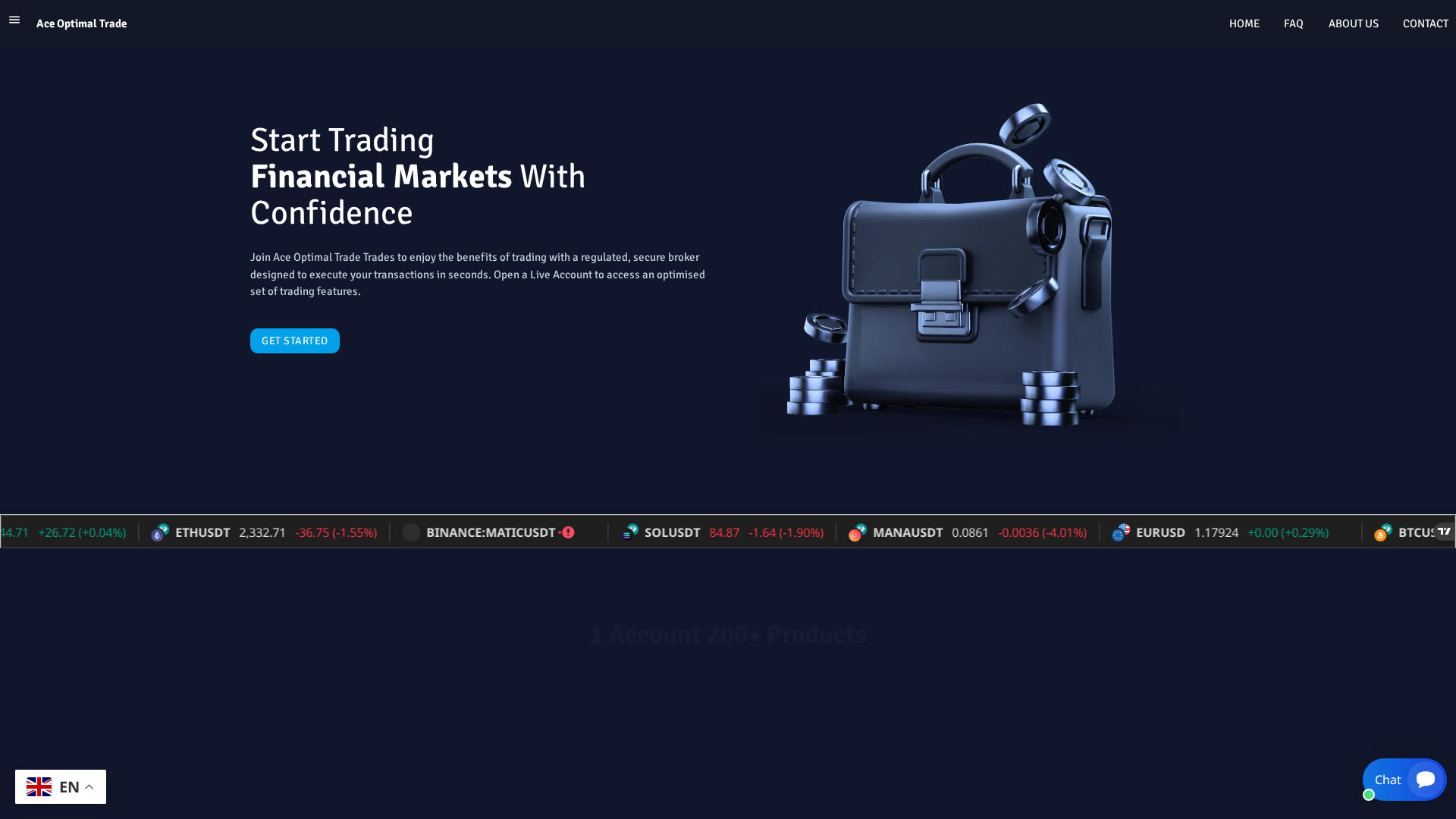 Screenshot of aceoptimaltrades.org