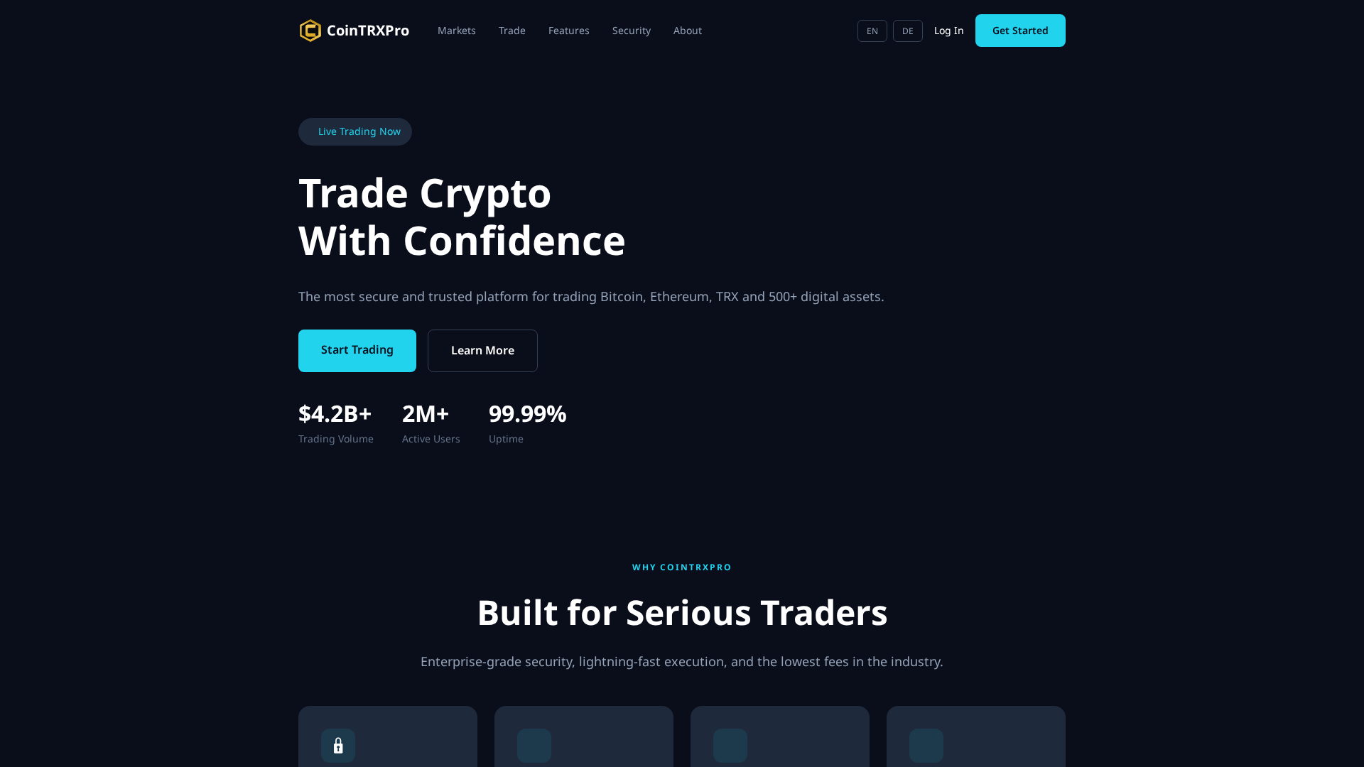 Screenshot of cointrx.pro