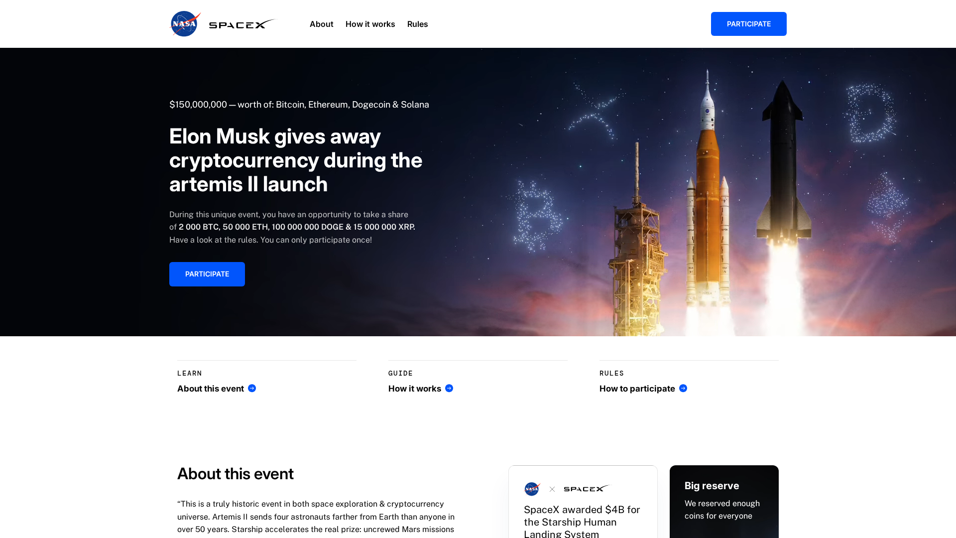 Screenshot of crew-artemis.com