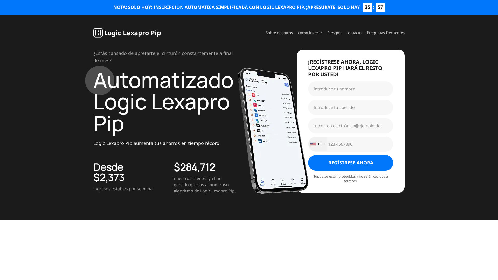 Screenshot of logiclexapropiptrade.com