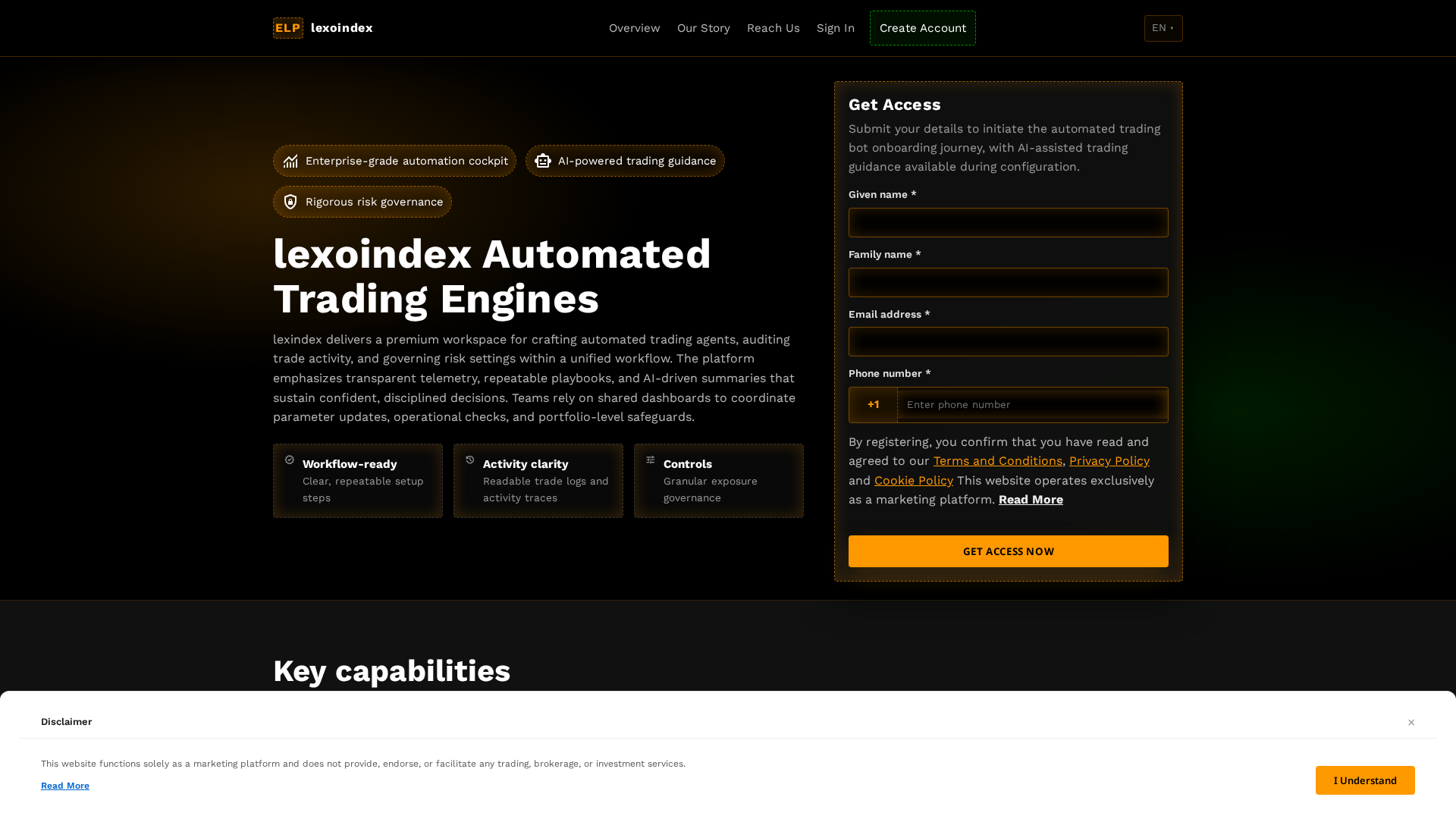 Screenshot of lexoindex.digital