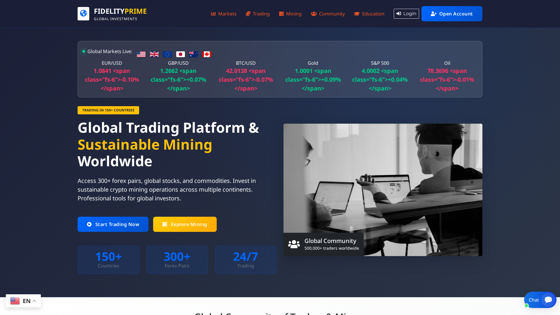 Screenshot of fidelityprimeinvest.com
