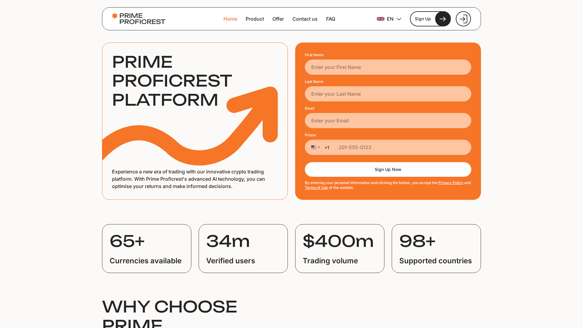 Screenshot of prime-proficrest.com