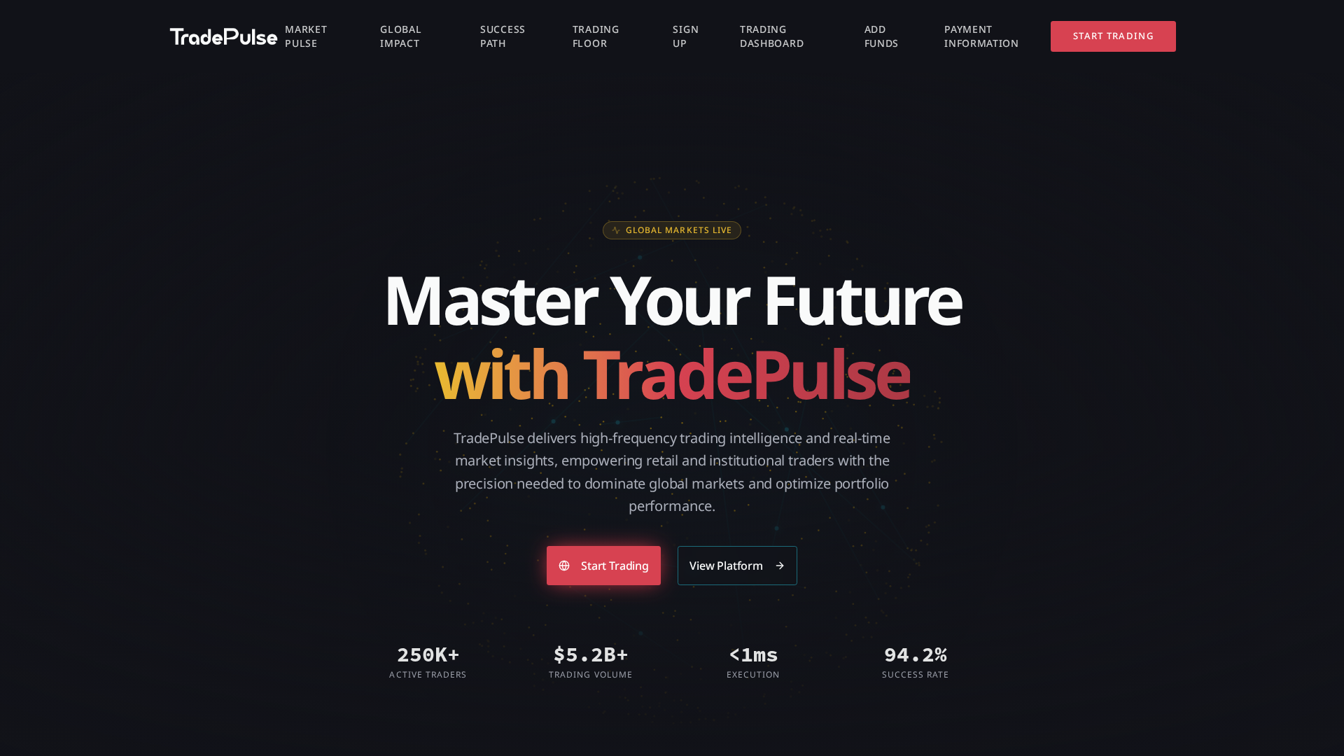 Screenshot of tradepulseco.com