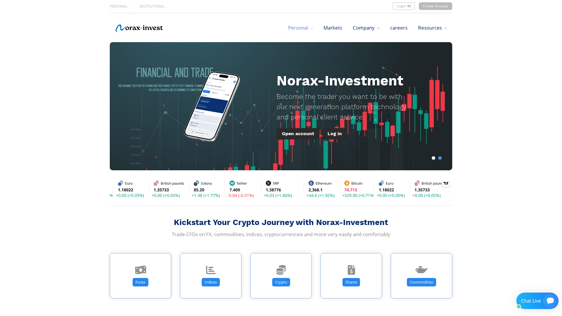 Screenshot of norax-investment.uk