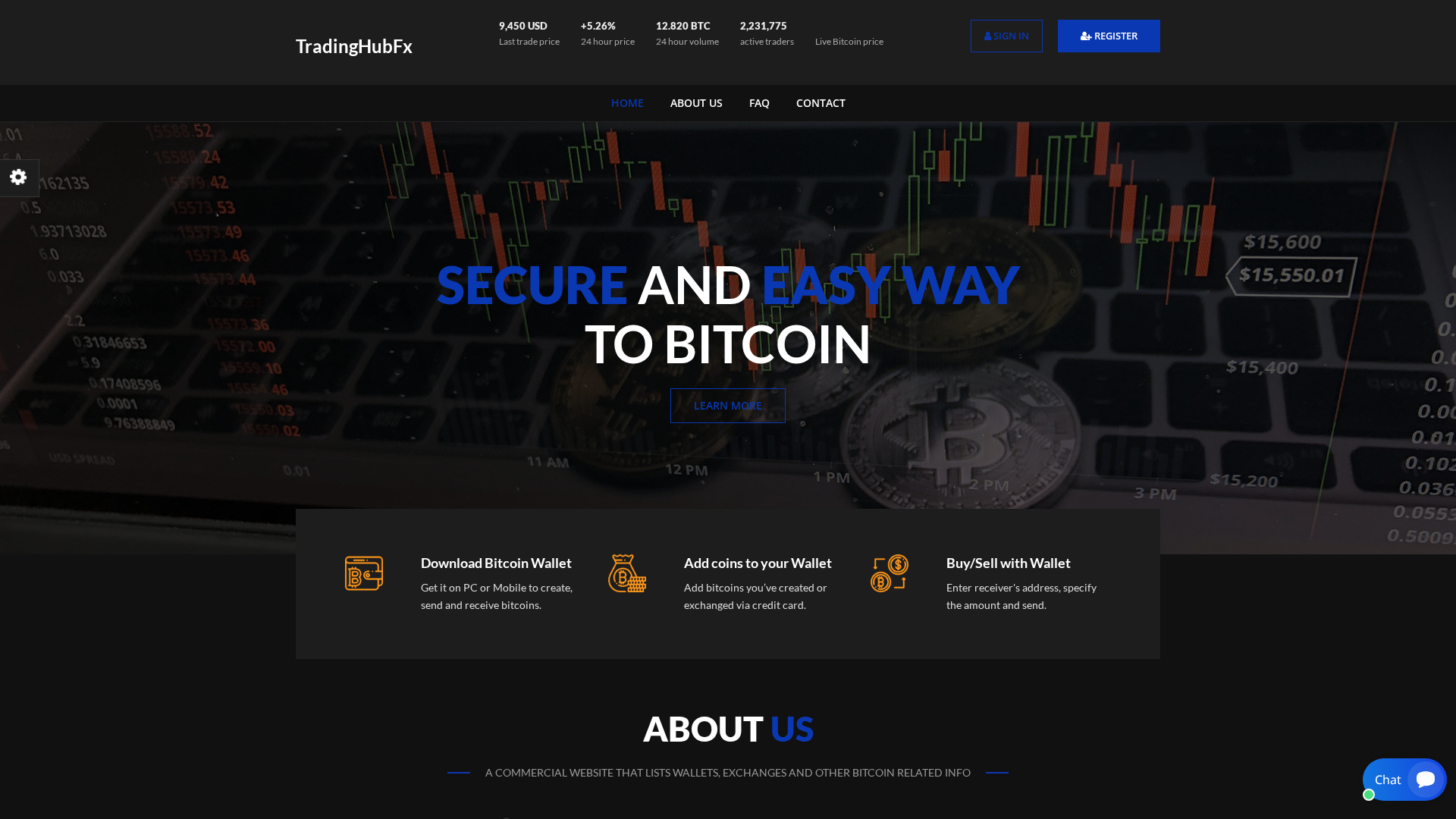 Screenshot of tradehubex.online