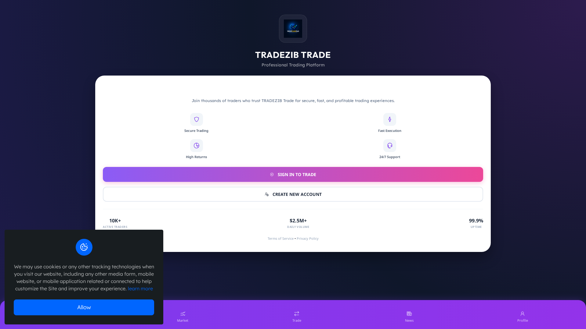 Screenshot of web3tradehub.com