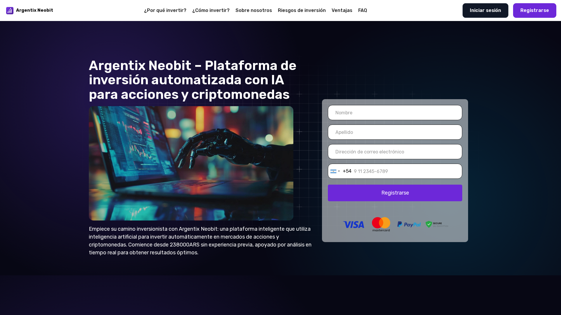 Screenshot of argentix-neobit.org
