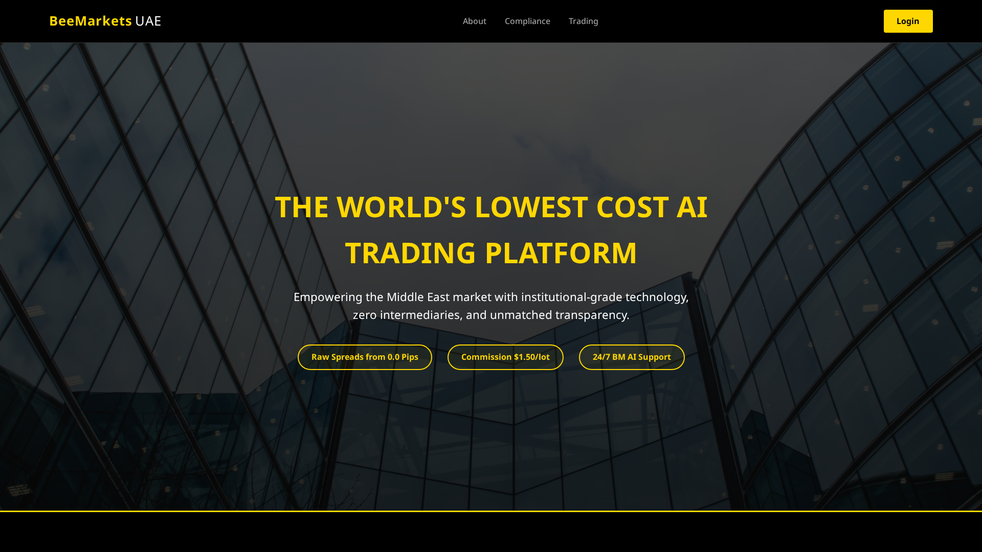 Screenshot of beemarkets.ae