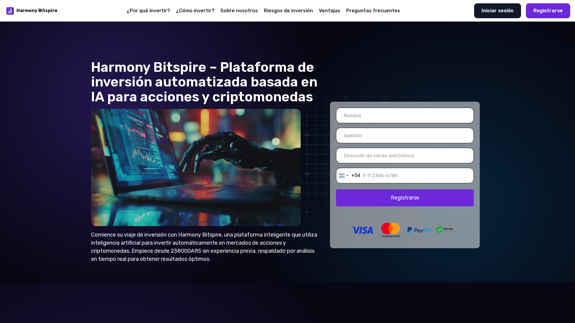 Screenshot of harmony-bitspire-ai.org