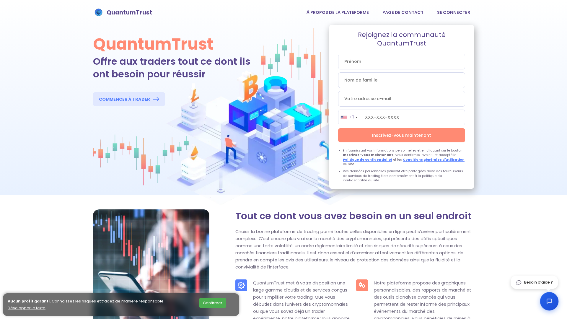 Screenshot of quantumtrustfr.com
