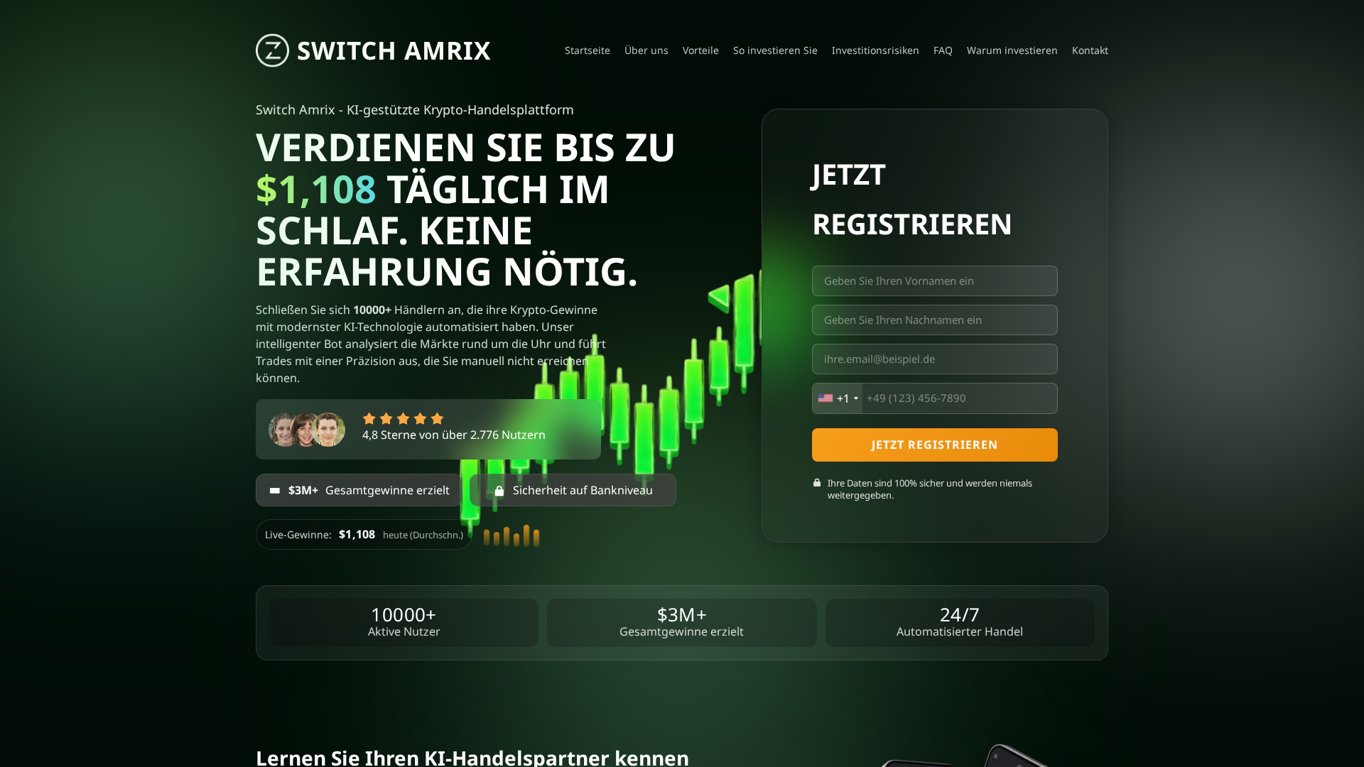 Screenshot of switchamrixtrade.de