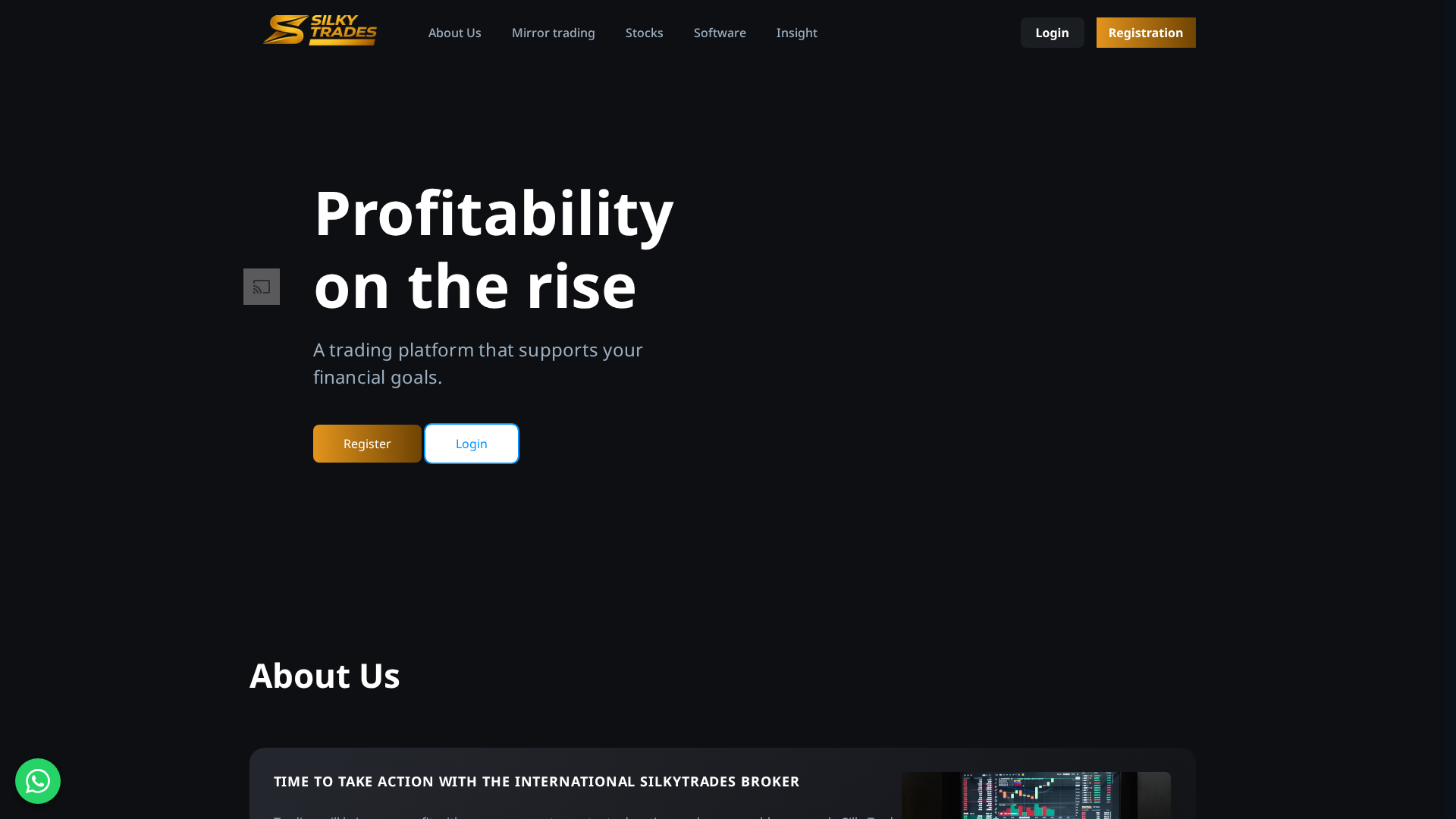 Screenshot of silkytrades.com