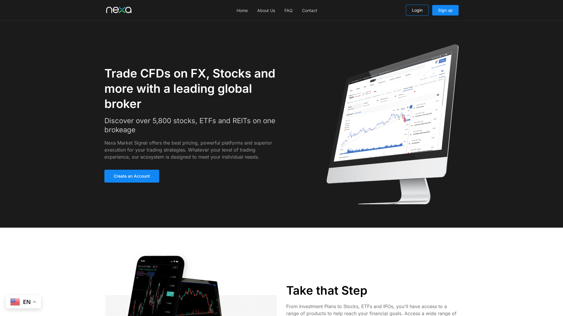 Screenshot of nexamarketsignal.com