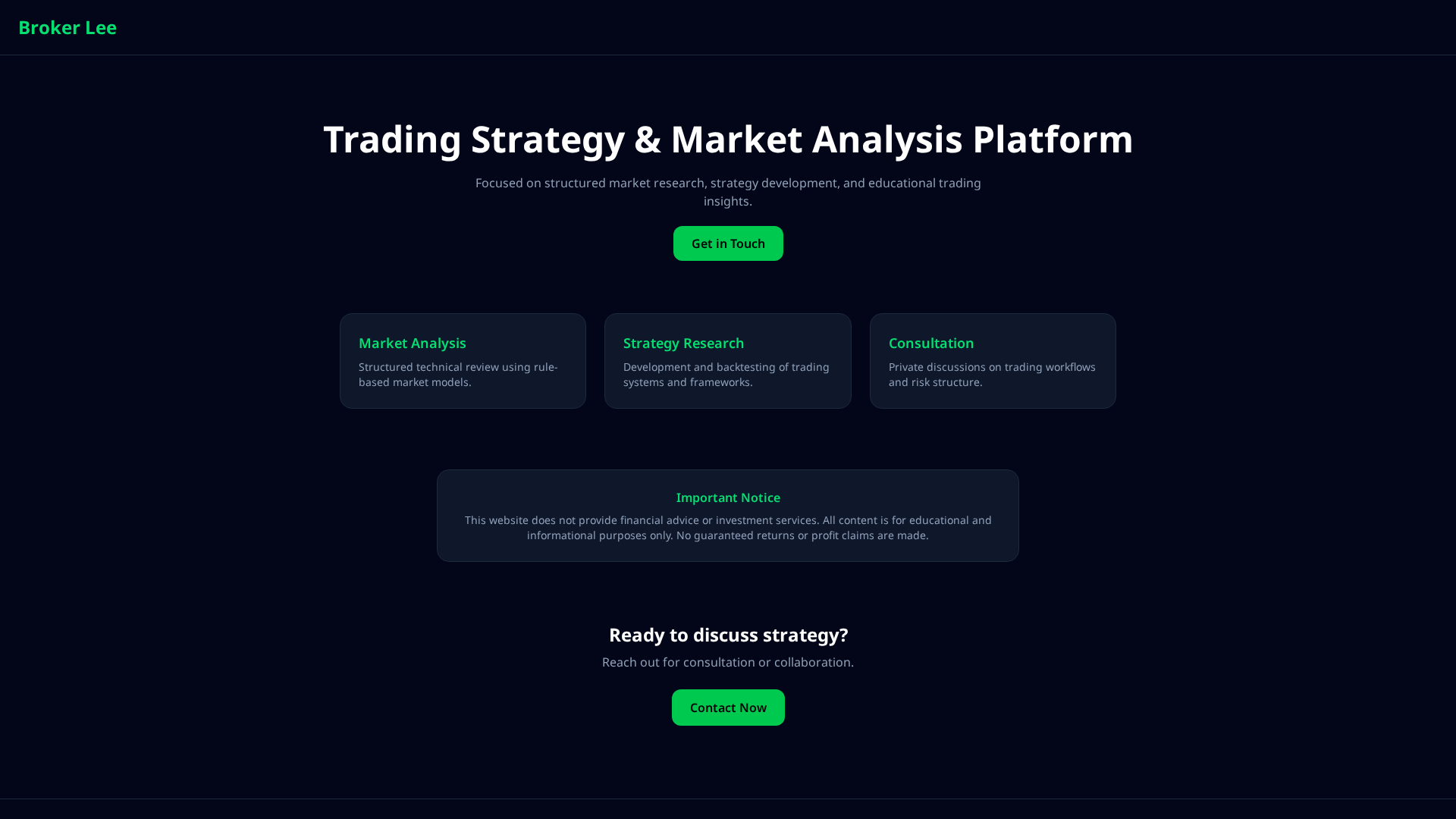 Screenshot of brokerlee.my
