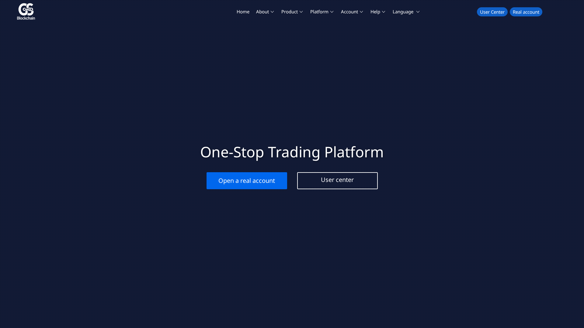 Screenshot of gsblockchain.com