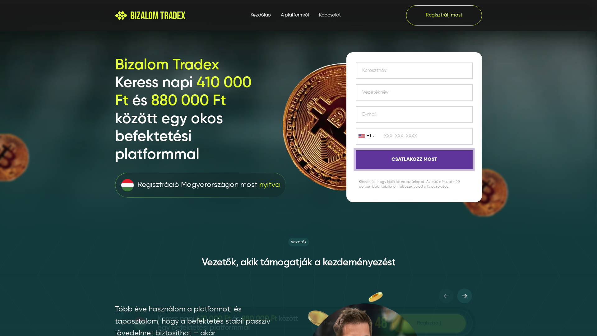 Screenshot of bizalomtradex.net