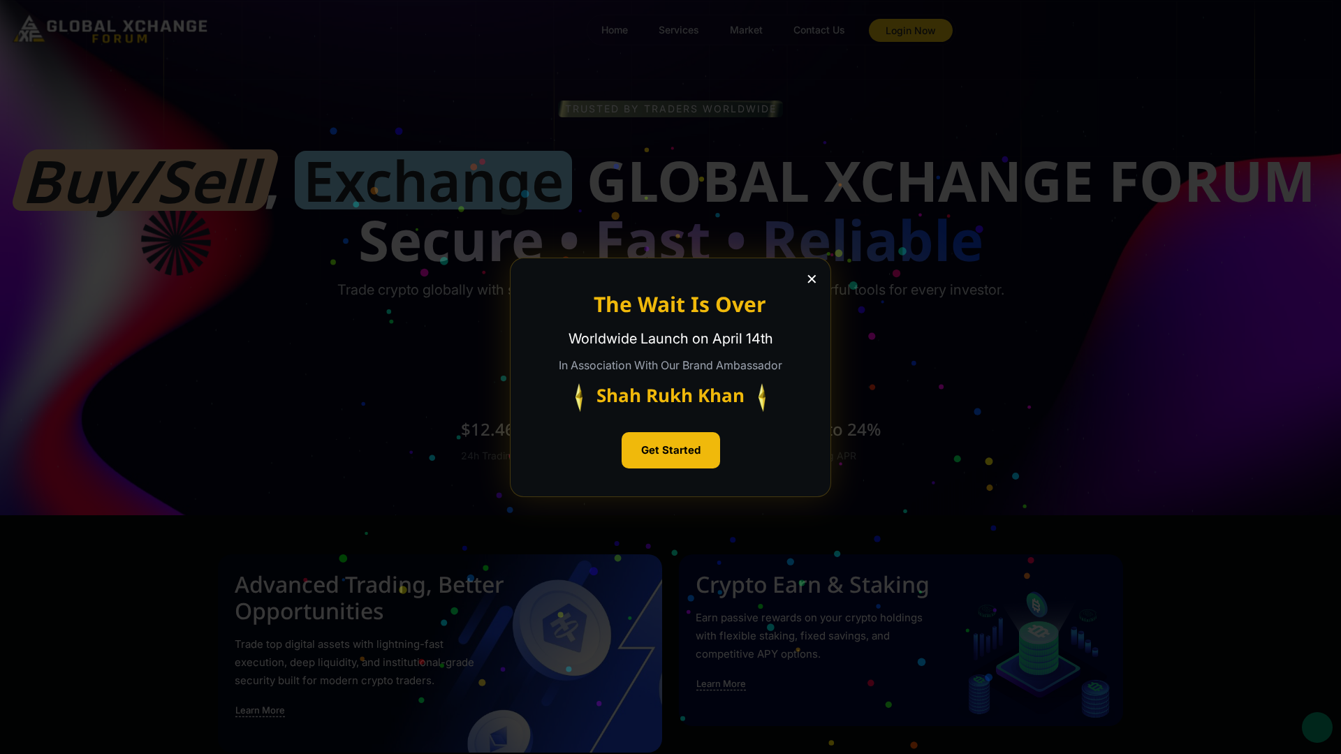 Screenshot of globalxchange.world