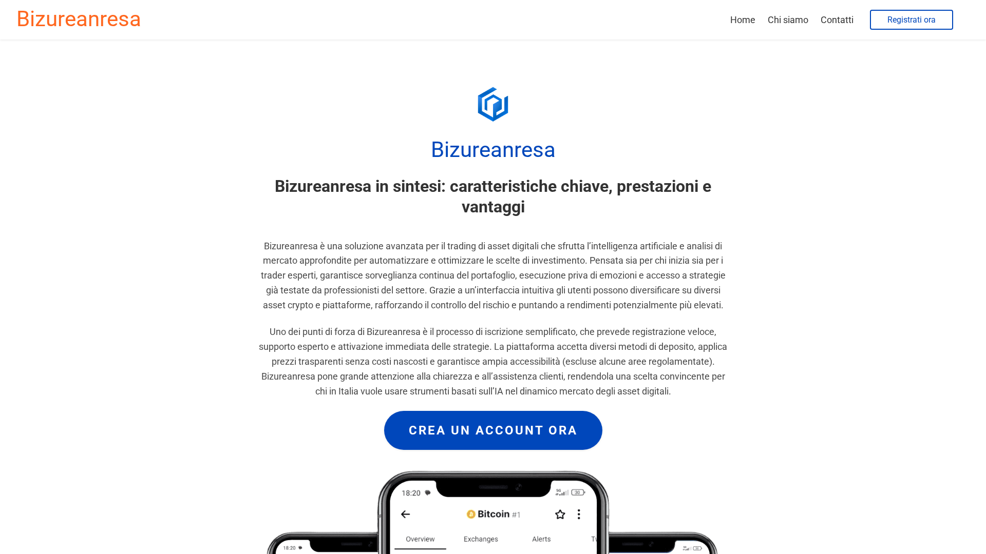 Screenshot of bizureanresa-ai.com