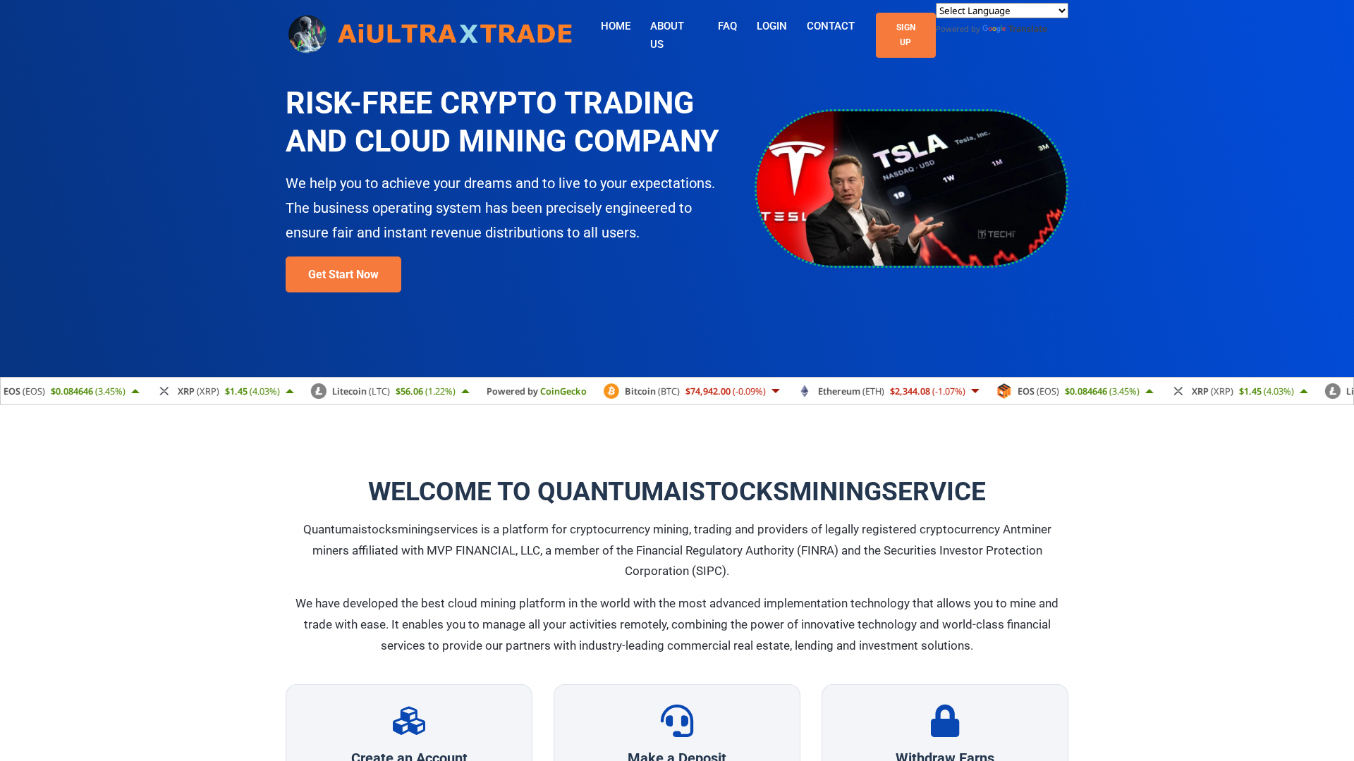 Screenshot of aiultraxtrade.net
