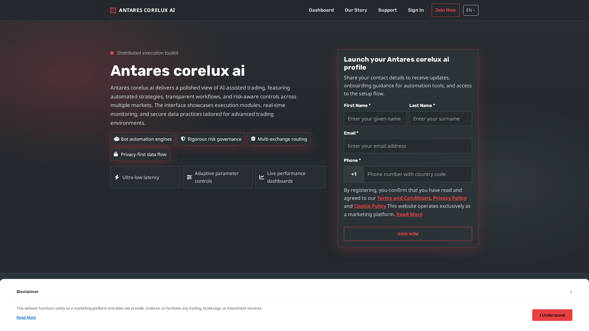 Screenshot of antarescoreluxsystem.pro