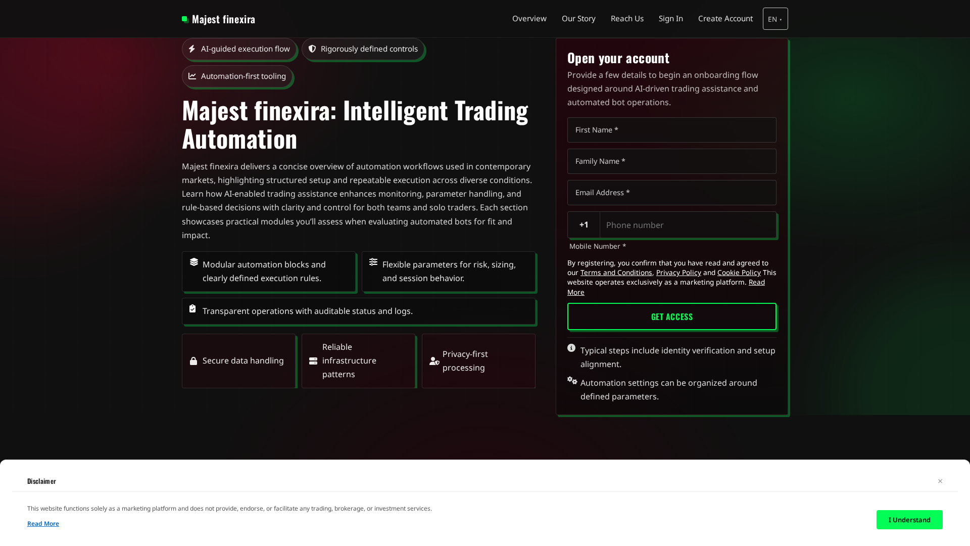 Screenshot of majestfinexira.pro
