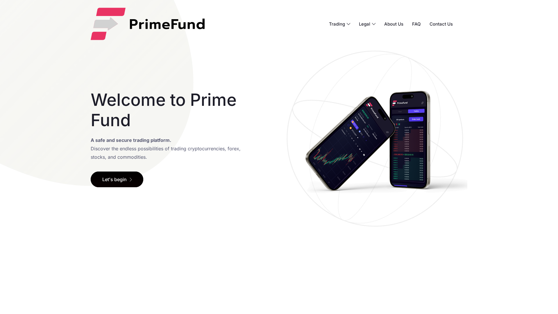 Screenshot of primefund.co