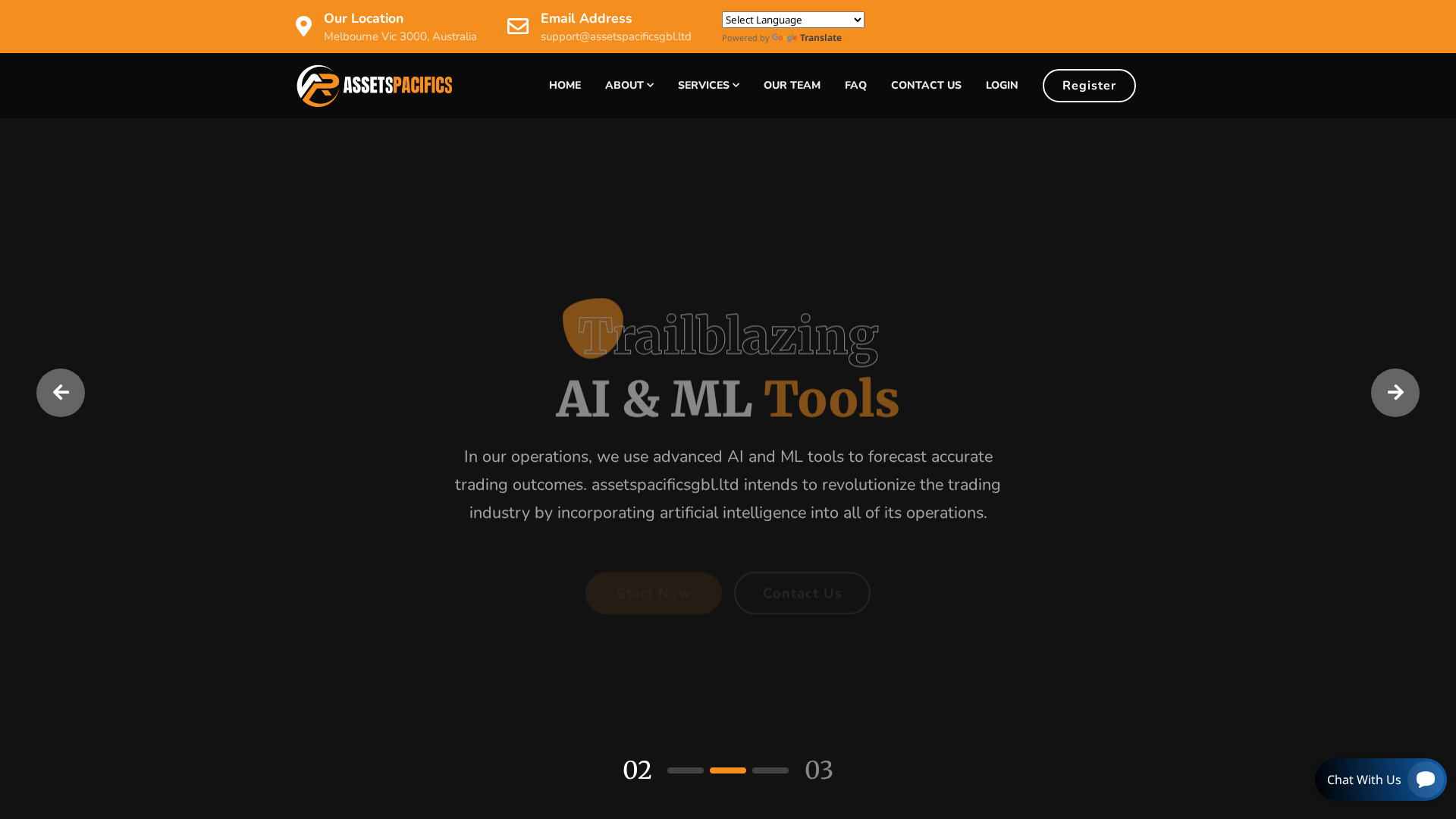 Screenshot of assetspacificsgbl.ltd