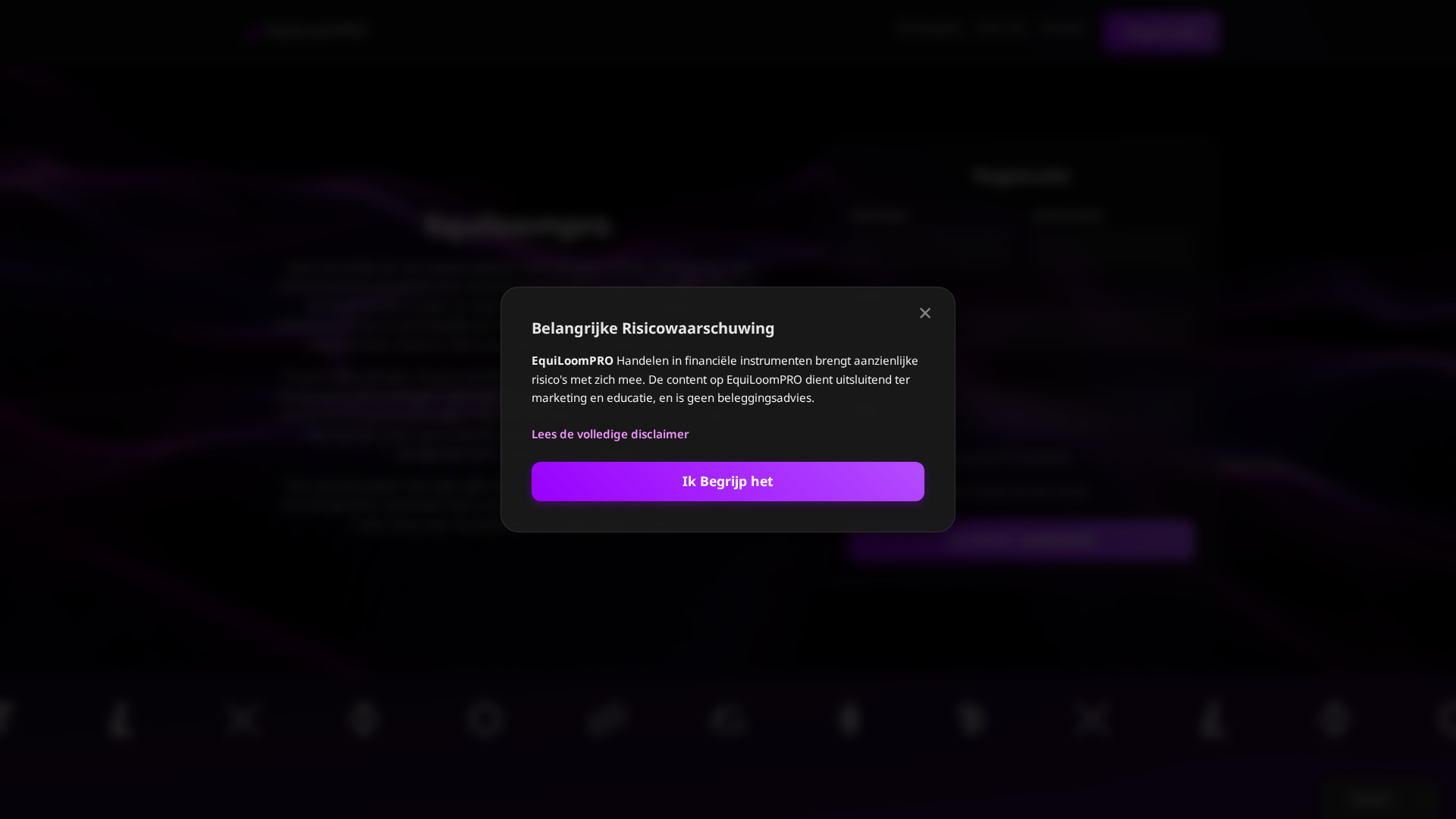 Screenshot of equiloompro.cc