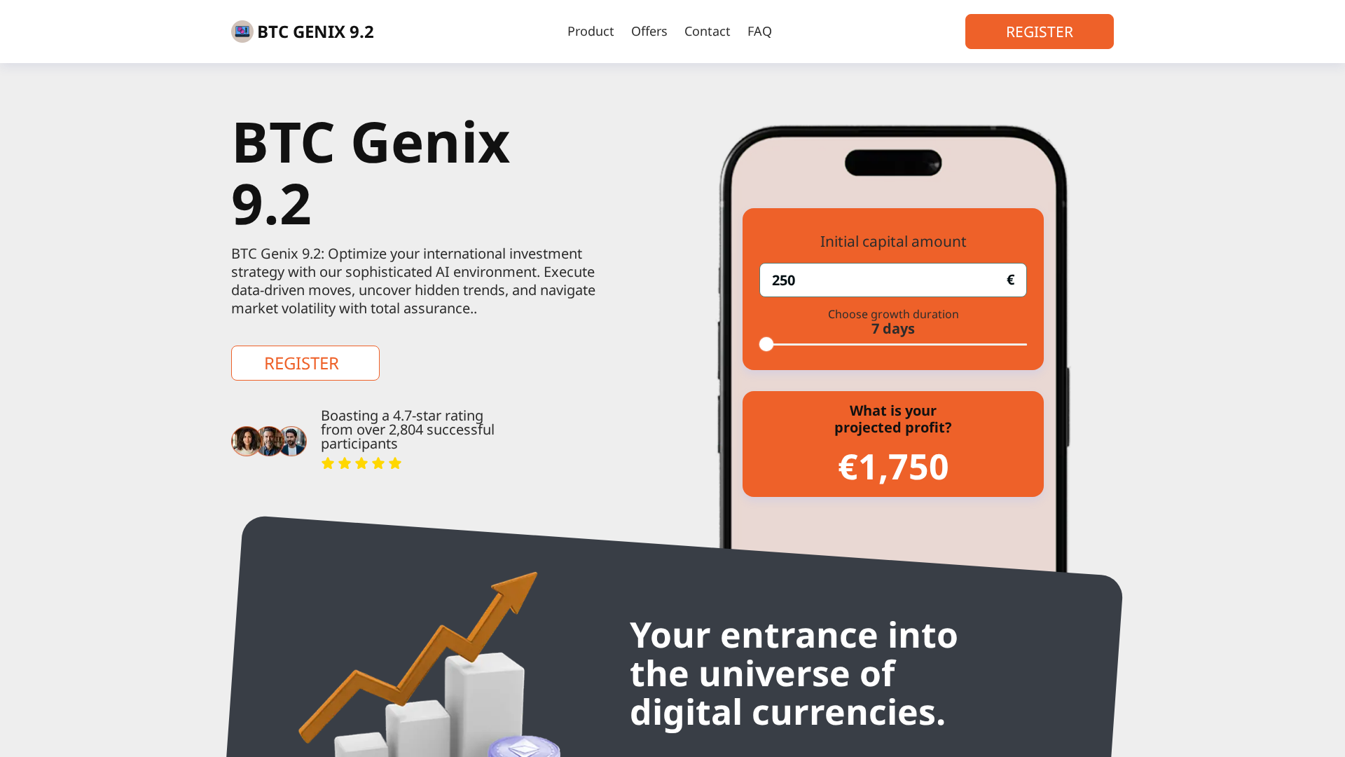 Screenshot of btc-genix92.com