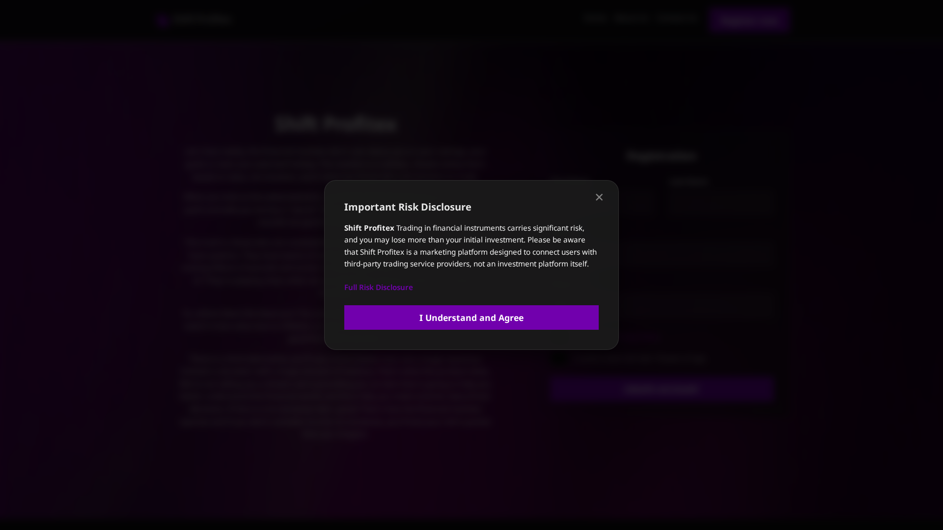 Screenshot of shiftprofitex.site