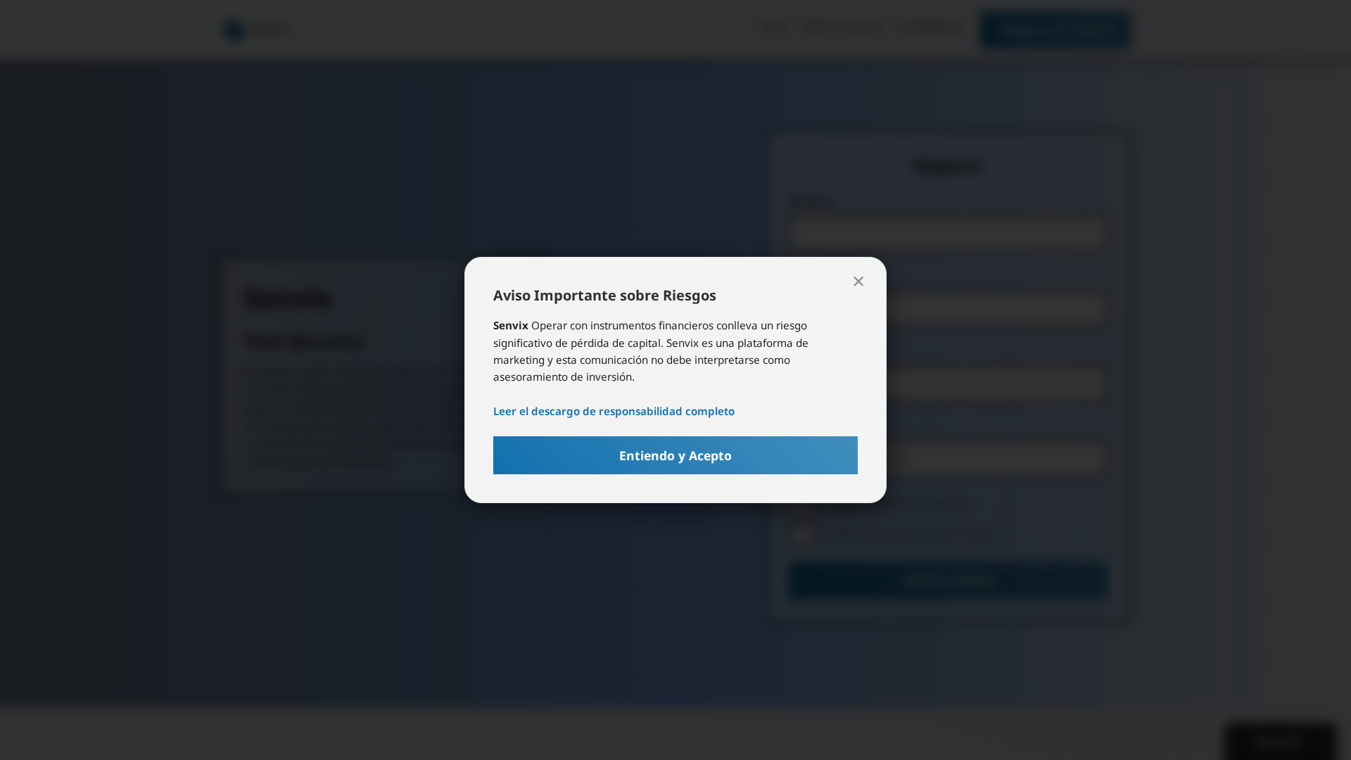 Screenshot of senvix-crypto.pro