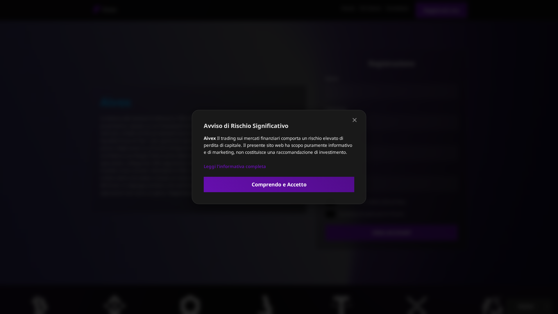 Screenshot of aivex-crypto.pro