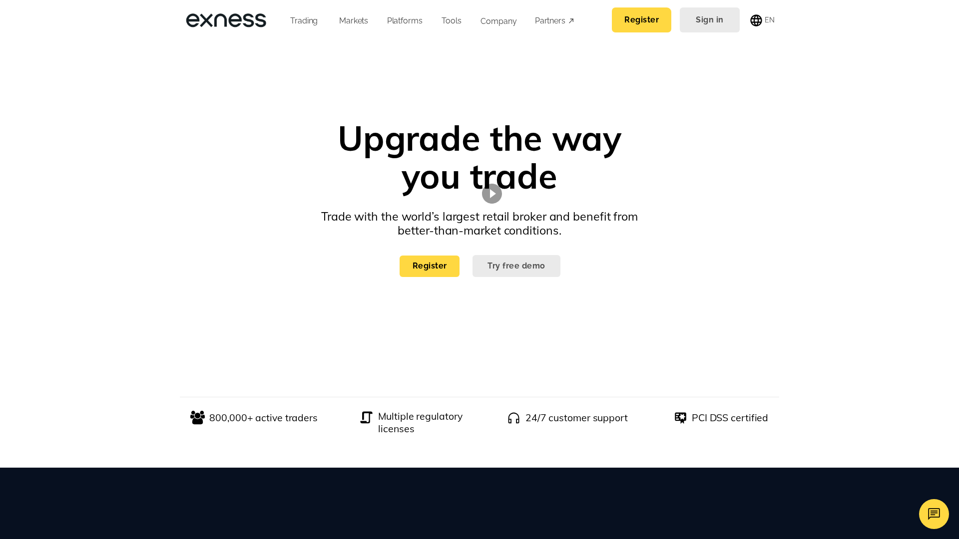 Screenshot of exstrading-market.com