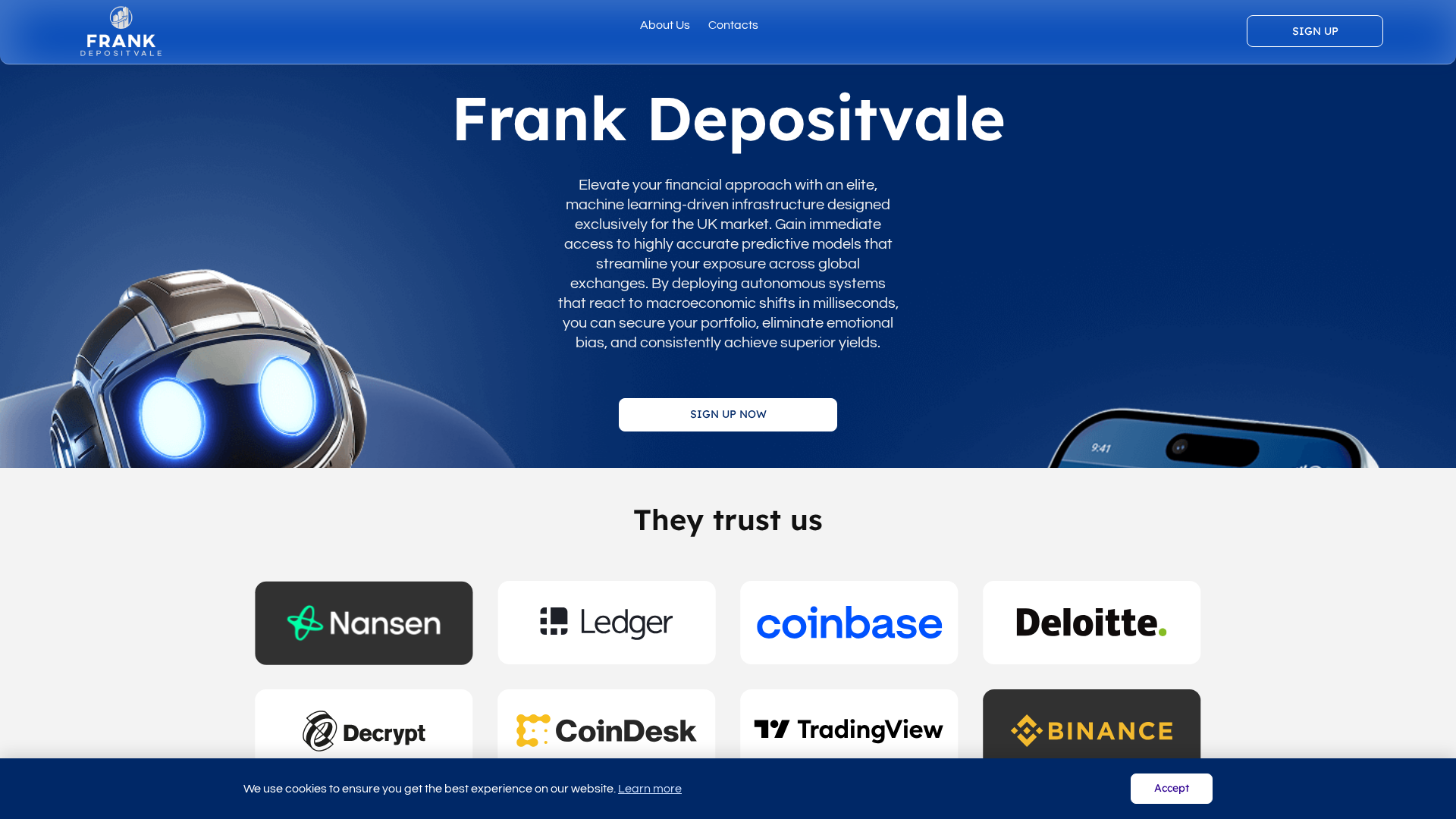 Screenshot of frankdepositvale.org