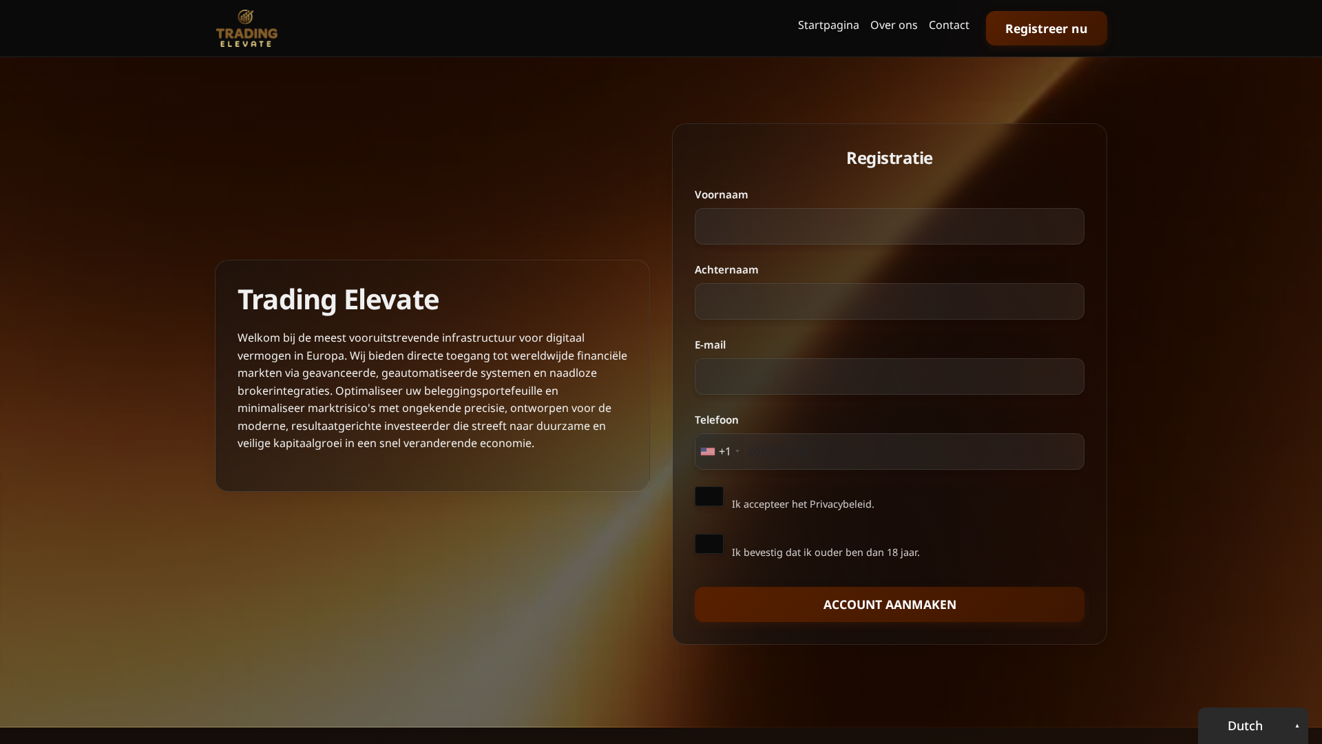 Screenshot of trading-elevate.org
