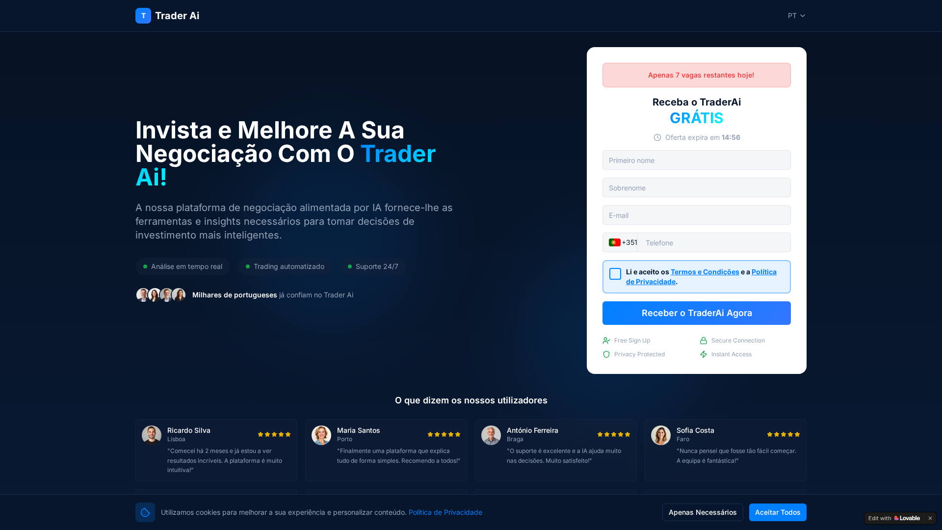 Screenshot of straderai.com