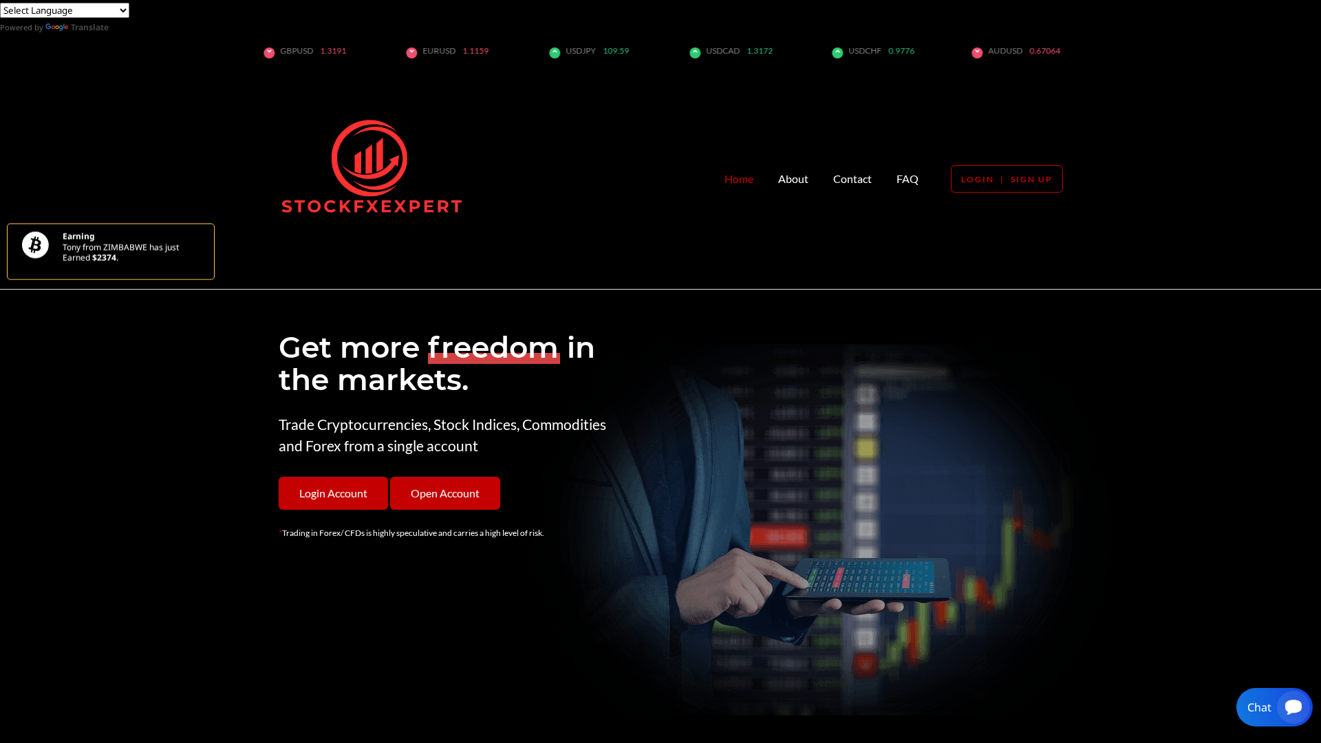 Screenshot of stockfxexpert.live