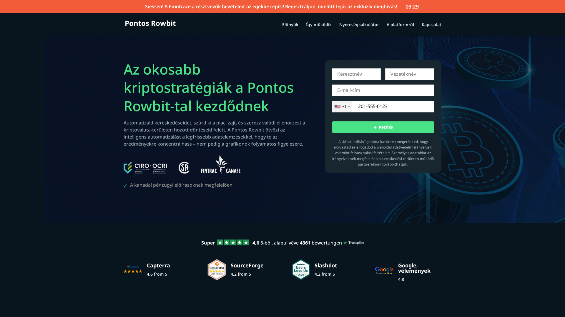 Screenshot of pontos-rowbit.top