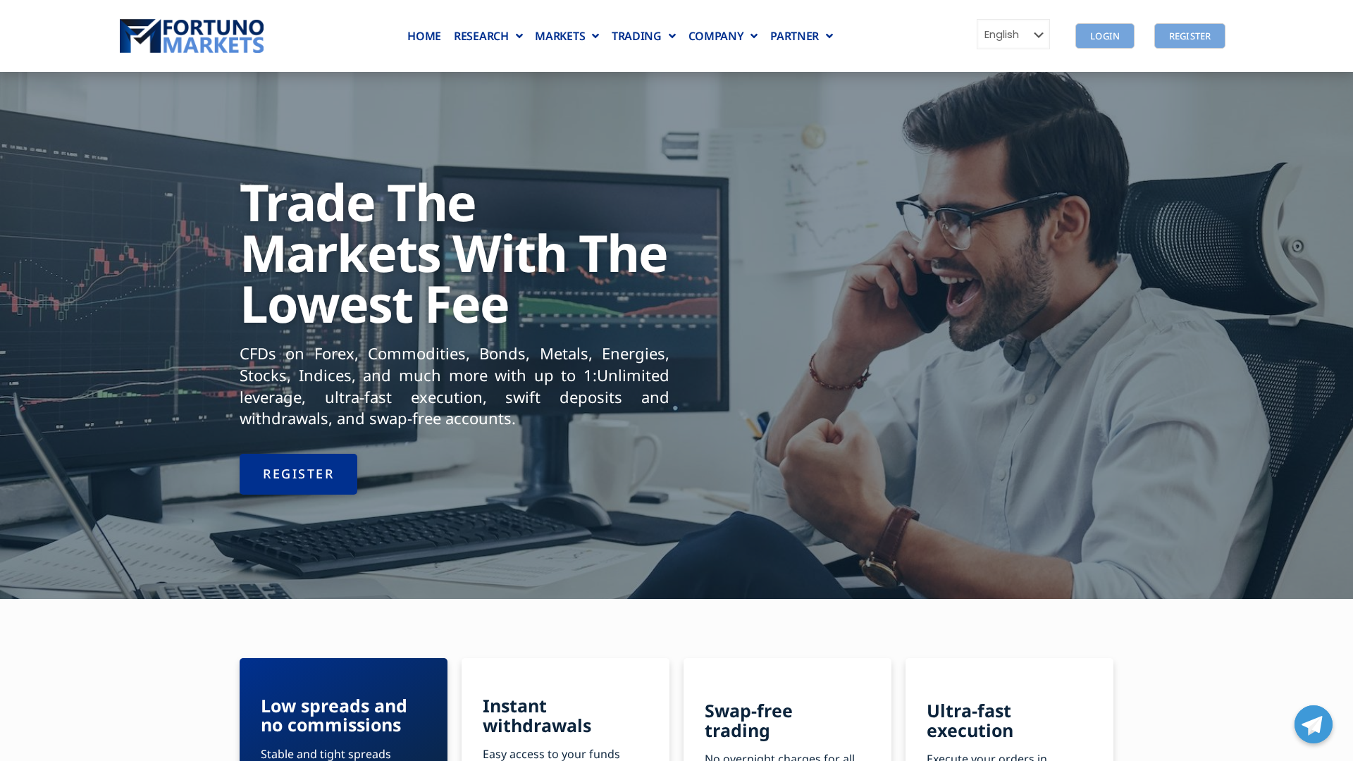 Screenshot of fortuno-markets.org